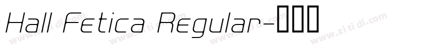 Hall Fetica Regular字体转换